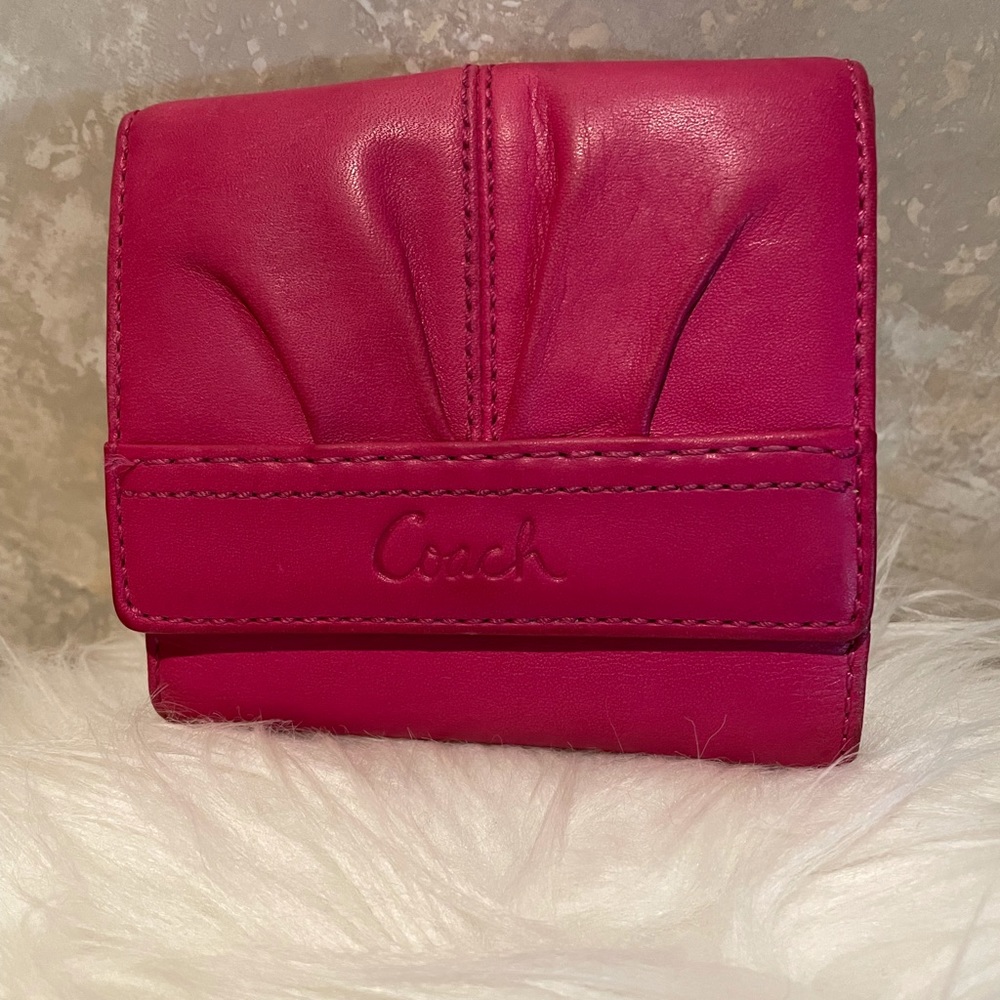 Coach Leather Trifold Wallet